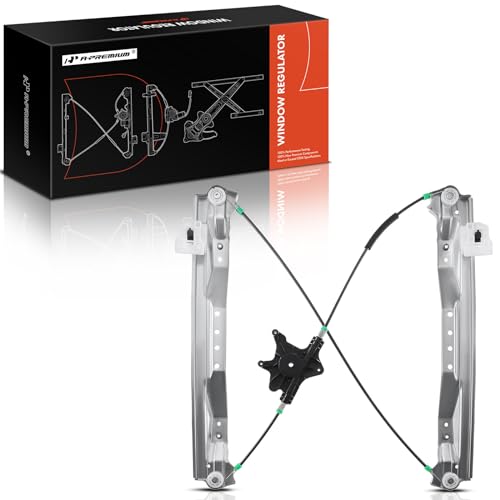 A-Premium Power Electric Window Regulator without Motor Compatible with Town & Country Dodge Grand Caravan Ram C/V Volkswagen Routan 2008-2018 Front Passenger Side - Image 1