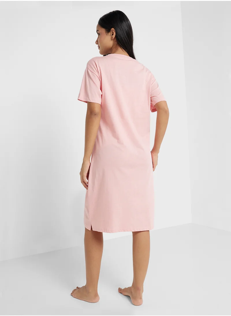 ديزني Minnie Graphic Print T-Shirt Dress