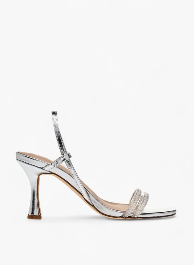 Flora Bella By Shoexpress Women Embellished Slingback Sandals with Flared Heels