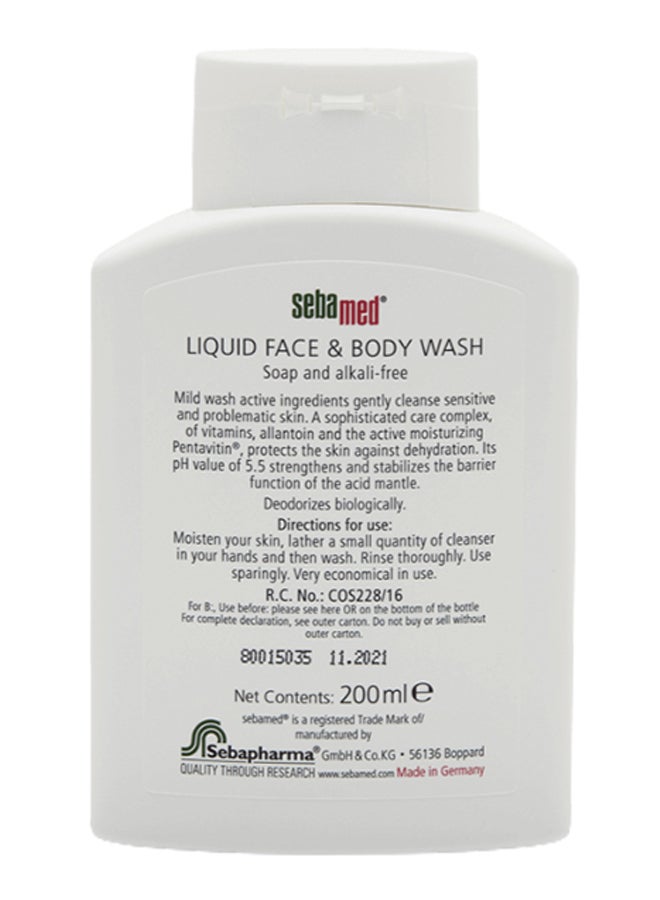 Sebamed Liquid Face And Body Wash 200ml - Image 2