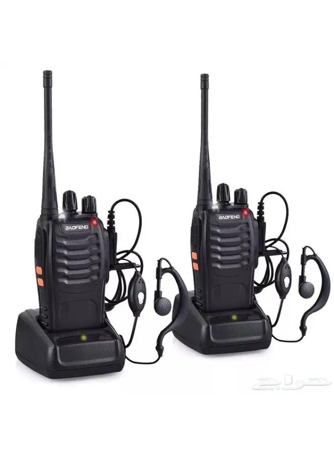 Two Baofeng rechargeable long-range wireless communication devices - Image 1