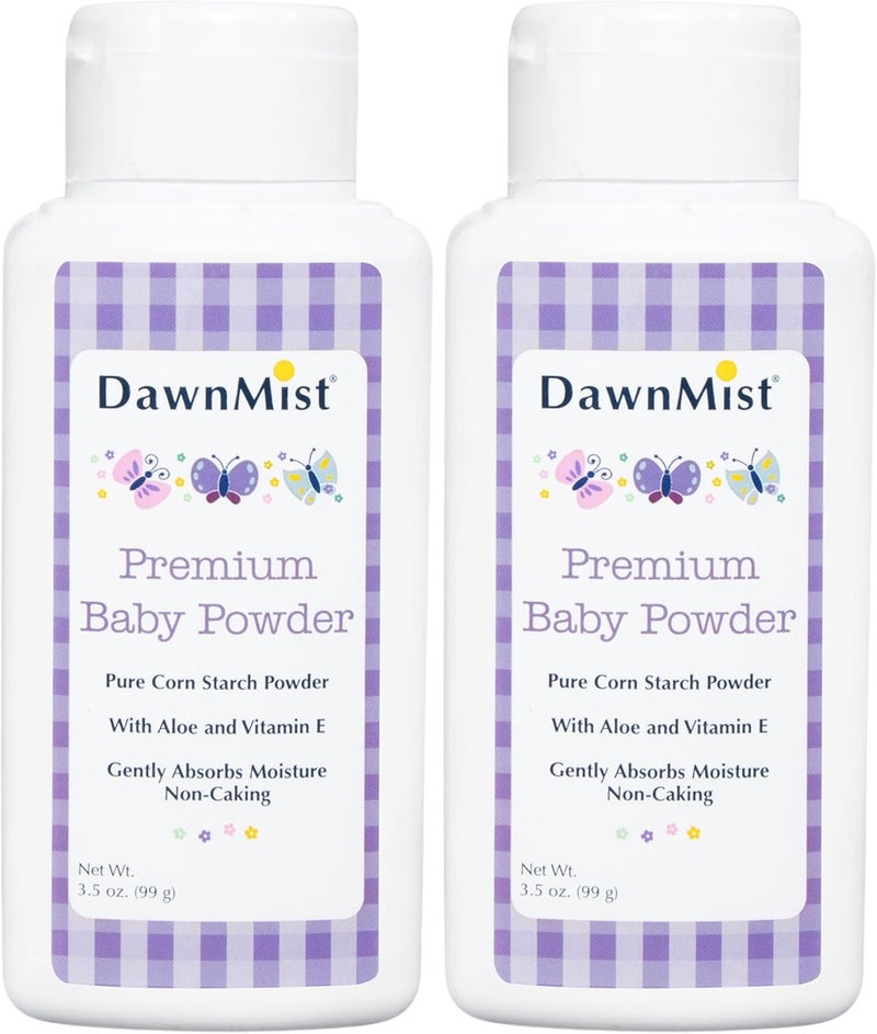 DawnMist Dukal BP35C DawnMist Baby Powder Premium 35 oz Full Case Pack of 2 - Image 1