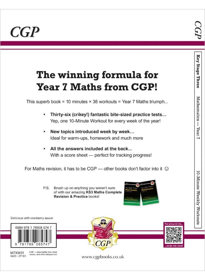 KS3 Maths 10-Minute Weekly Workouts - Year 7  - Image 2