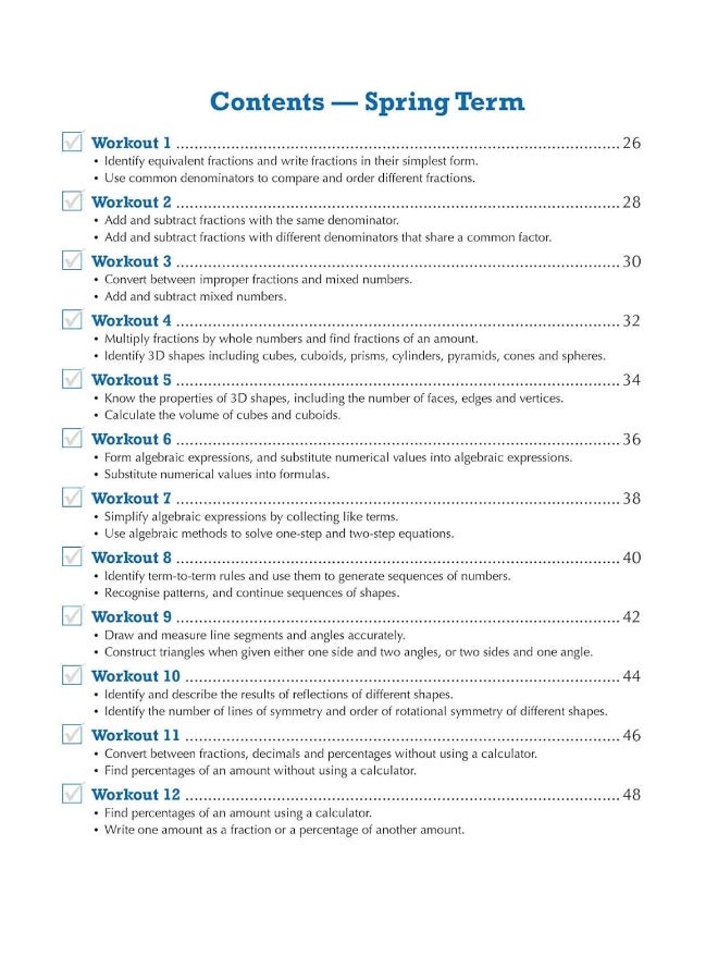 KS3 Maths 10-Minute Weekly Workouts - Year 7  - Image 5