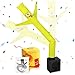 Poen Mini Wacky Waving Inflatable Tube Guy with Blower Inflatable Tube Man Birthday Desktop Decor Dancing Blow up Man Gag Toy Gift for Office Party DecorCute - Image 2