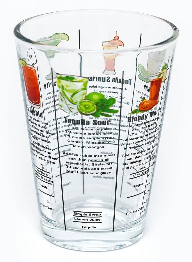 ستيفاني إمبورتس كوب خلط كوكتيل زجاجي سعة 14 أونصة مع غطاء مصفاة - يتضمن 6 وصفات لمشروبات الكوكتيل (بنكهة التكيلا) - Image 5