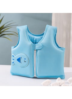 GGEROU Puddle Jumper Kids Swim Vest with Adjustable Strap for 20-55lbs Toddler Floaties with Shoulder Harness Arm Wings for 2-7 Years Old Life Jacket for Sea Beach Pool, Blue  - Image 4