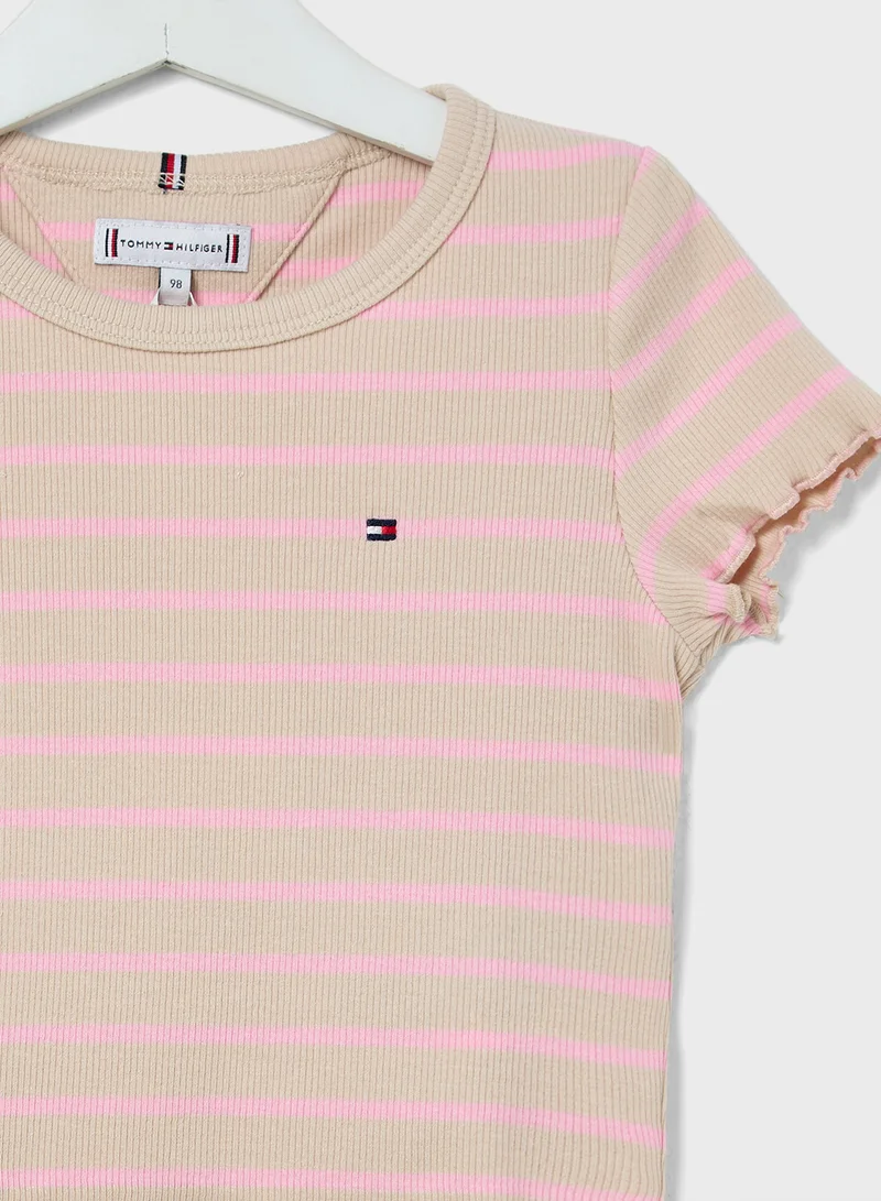 TOMMY HILFIGER Youth Ribbed Knitted Top