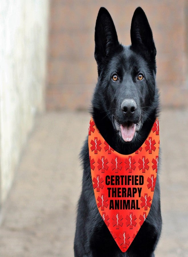 BLUPARK Therapy Dogs Bandana Certified Therapy Animal Pet Scarf for Training Dogs Gift (Certified Therapy) - Image 4