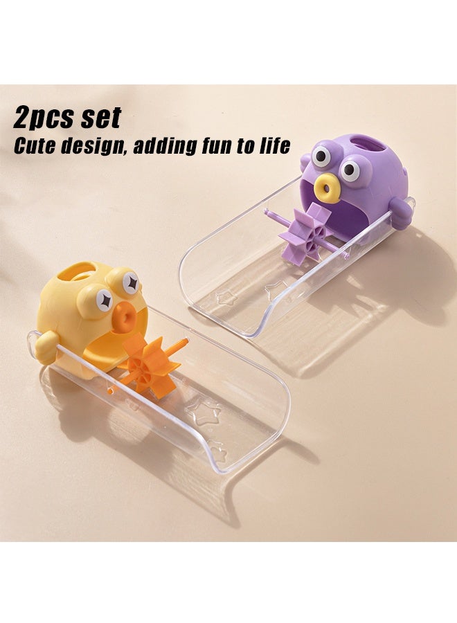 HOMESTAR 2 Packs Cartoon Faucet Extender for Toddlers, Kids Sink Extender for Bathroom, Kitchen, Baby Hand Washing Water Spout Extender Fits Standard & Gooseneck Faucet - Image 2