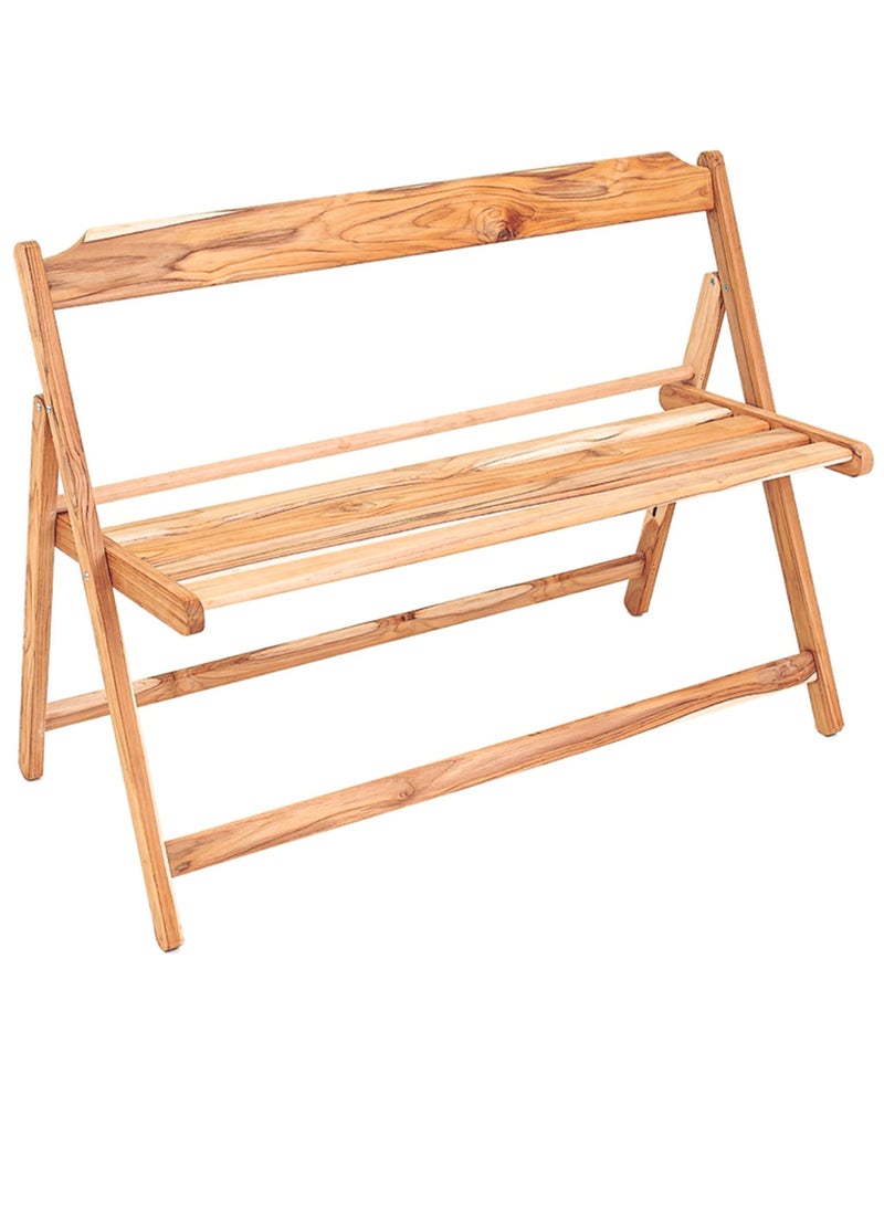 TRAMONTINA Since 1911,Made in Brazil- Beer Foldable Bench With Sanded Finish Teak Wood FSC Certified  - Image 1