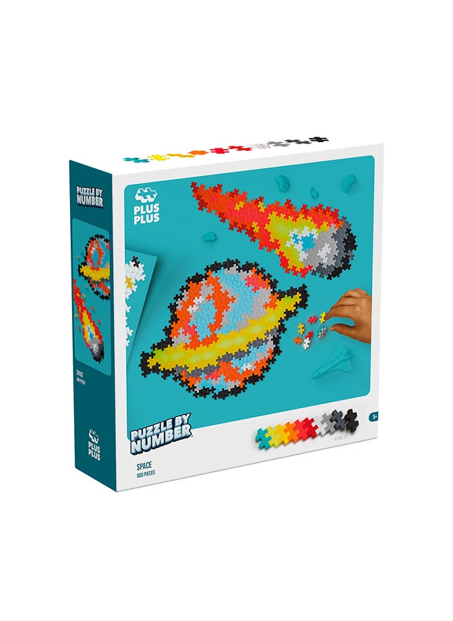 Plus-Plus Ingenious Construction Toy, Puzzle Space, Creative Building Blocks, 500 Pieces  - Image 2