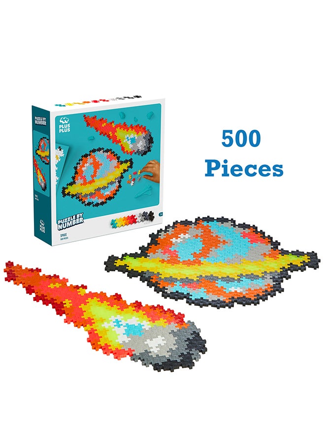 Plus-Plus Ingenious Construction Toy, Puzzle Space, Creative Building Blocks, 500 Pieces  - Image 1