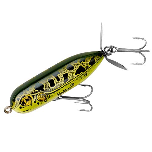 Heddon Torpedo Prop-Bait Topwater Fishing Lure with Spinner Action, Natural Leopard Frog, Baby Torpedo (3/8 oz) - Image 5