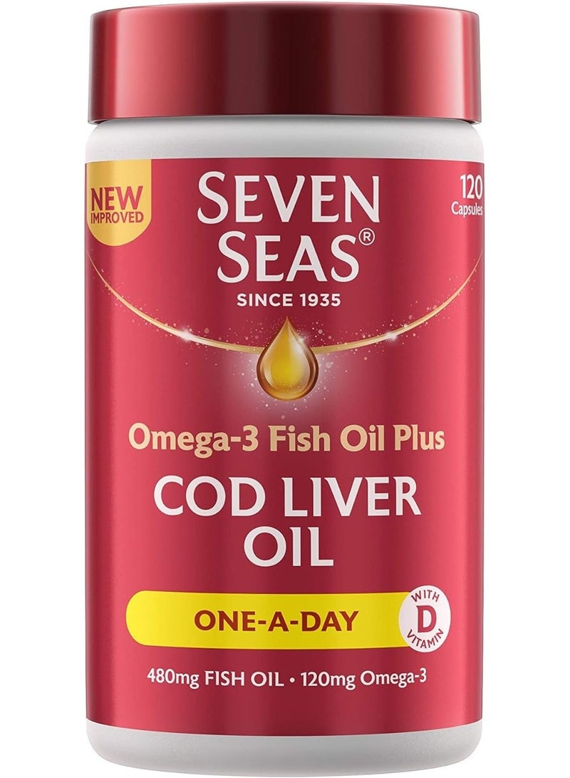 Sevenseas زيت كبد سمك القد النقي 120 كبسولة - Image 3