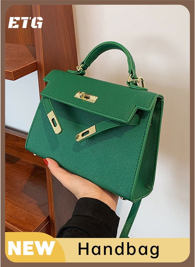 ETG Women's Fashionable Kelly Bag Portable Shoulder Bag 19*7*21CM - Image 1