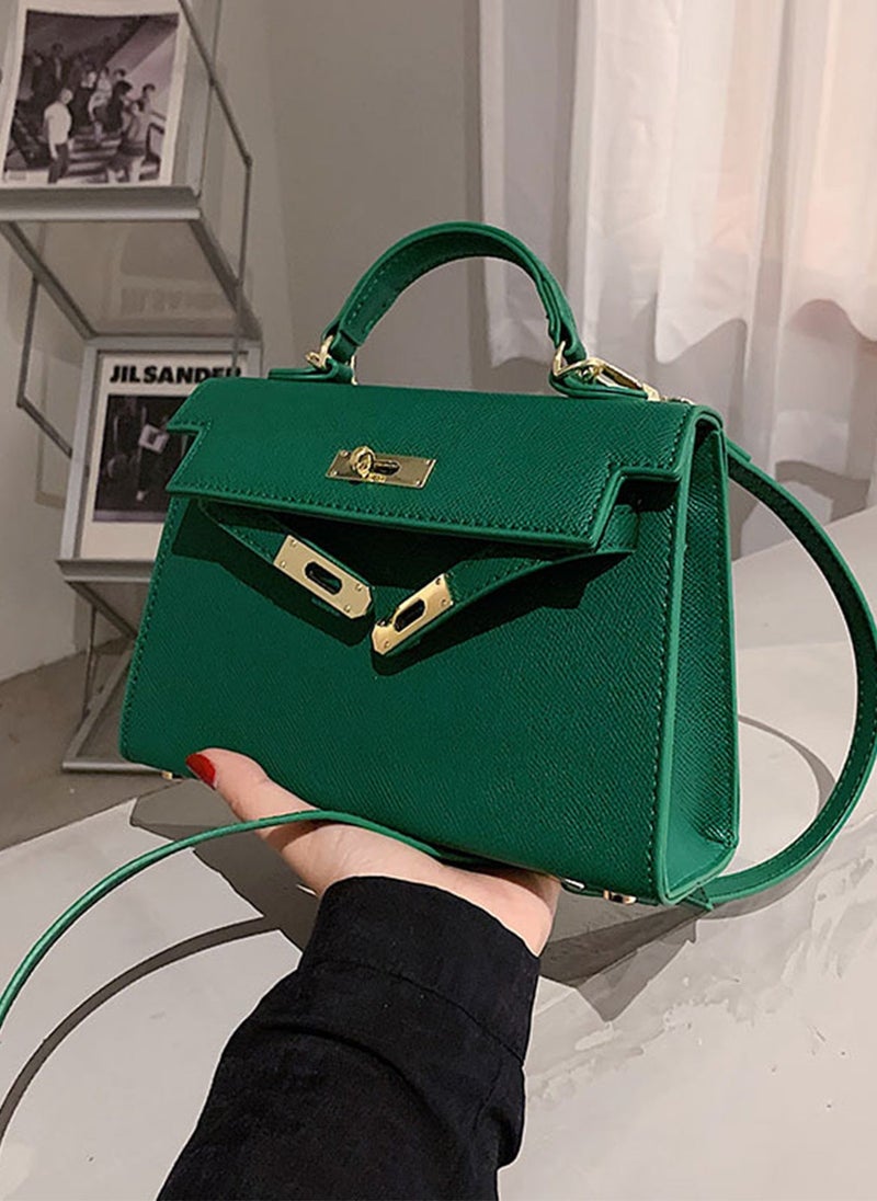 ETG Women's Fashionable Kelly Bag Portable Shoulder Bag 19*7*21CM - Image 3