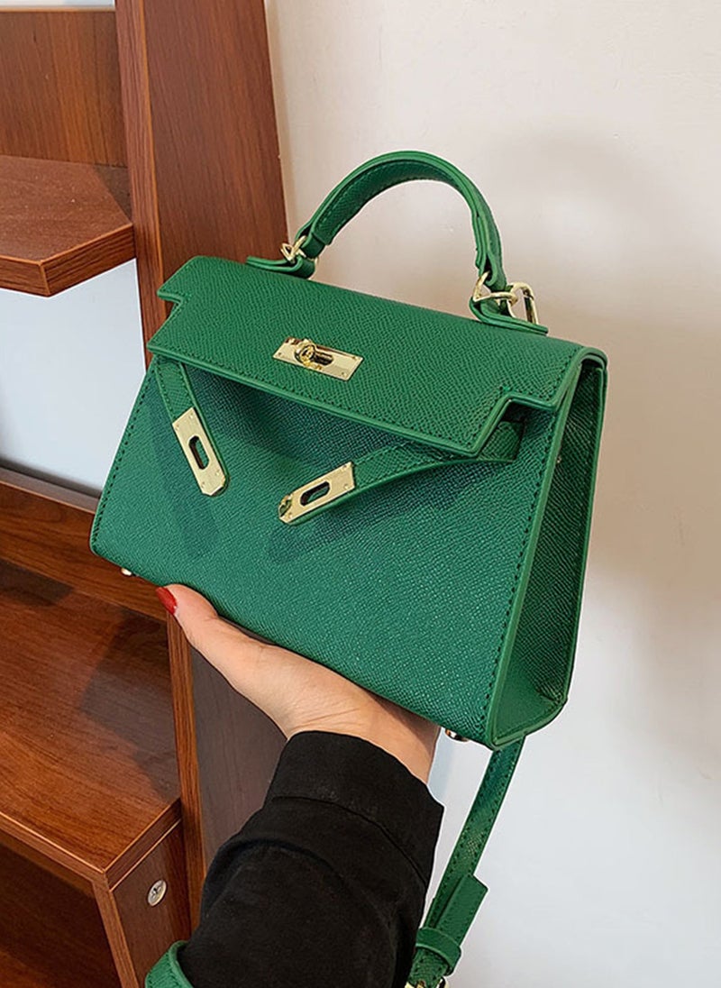 ETG Women's Fashionable Kelly Bag Portable Shoulder Bag 19*7*21CM - Image 5