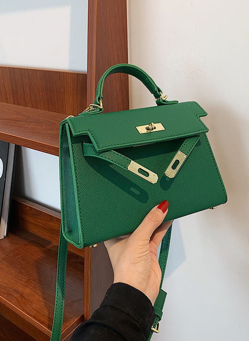 ETG Women's Fashionable Kelly Bag Portable Shoulder Bag 19*7*21CM - Image 4