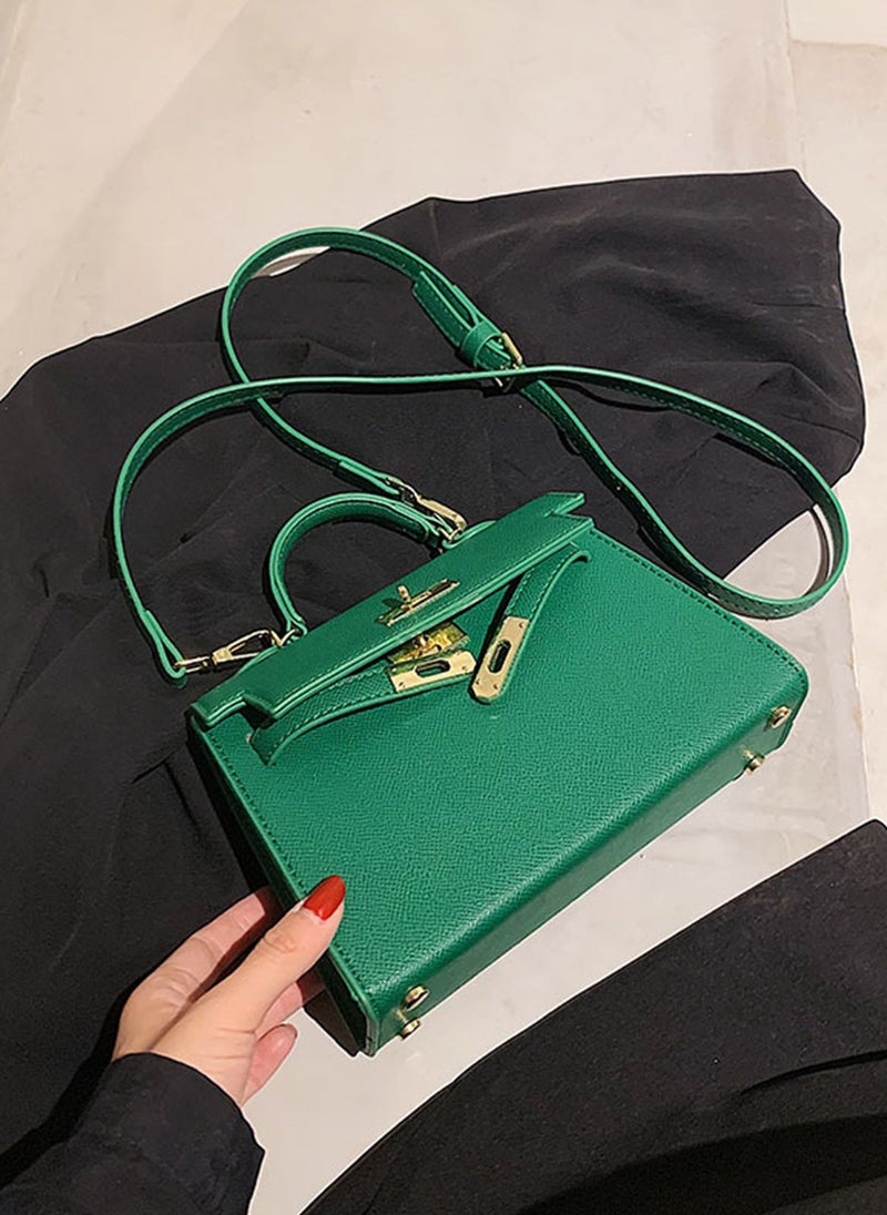 ETG Women's Fashionable Kelly Bag Portable Shoulder Bag 19*7*21CM - Image 2