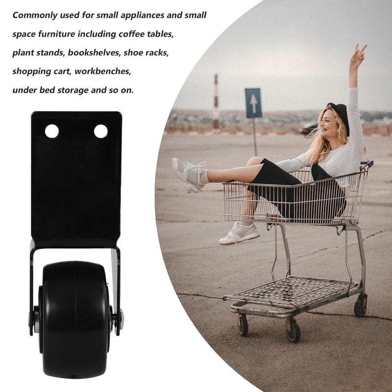 Universal 2 Inch Replacement Caster Wheels for Luggage Toolbox Cabinet Smooth Swivel Easy Installation - Image 4