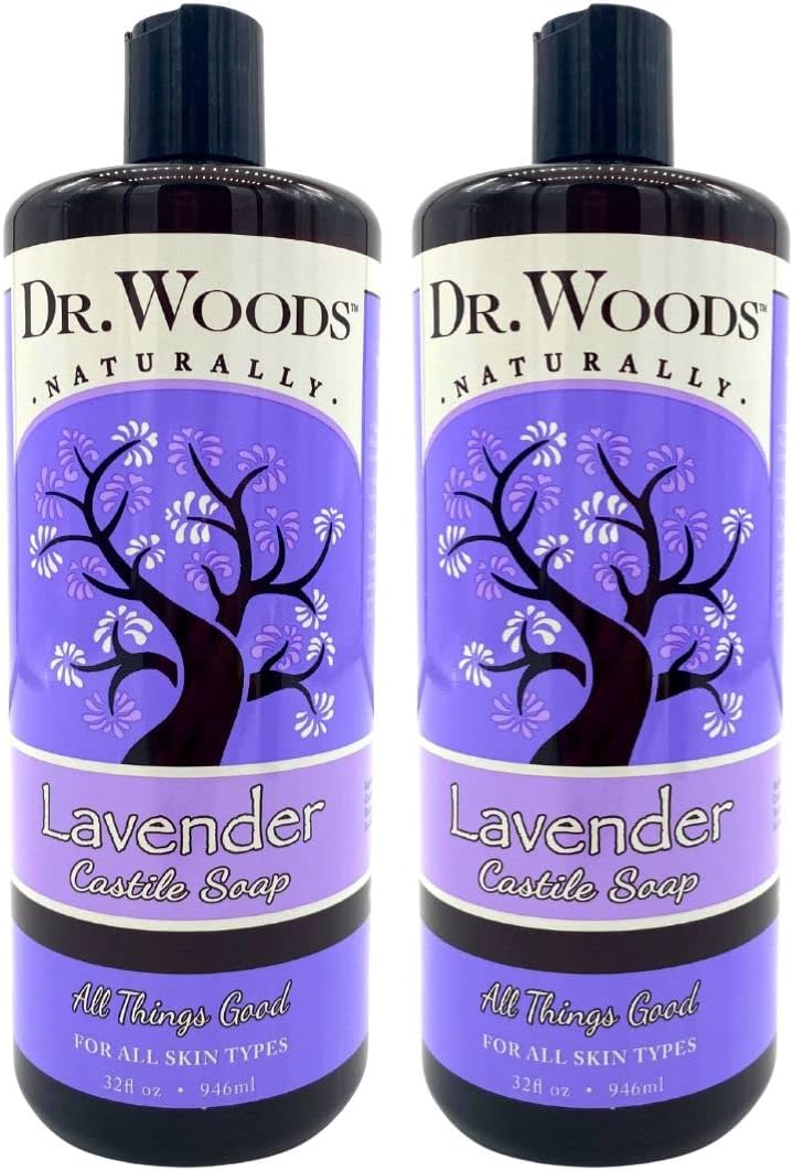 Dr Woods Soothing Lavender Castile Soap 32 oz Pack of 2