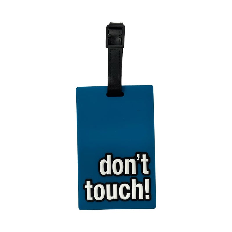 Eitheo Luggage Tags for Kids with Name & Address Label | Silicone Luggage-Tags for Suitcases, Tags for Travel Bags/School Bags Identification tag Colorful Multi (Don’t Touch) - Image 1