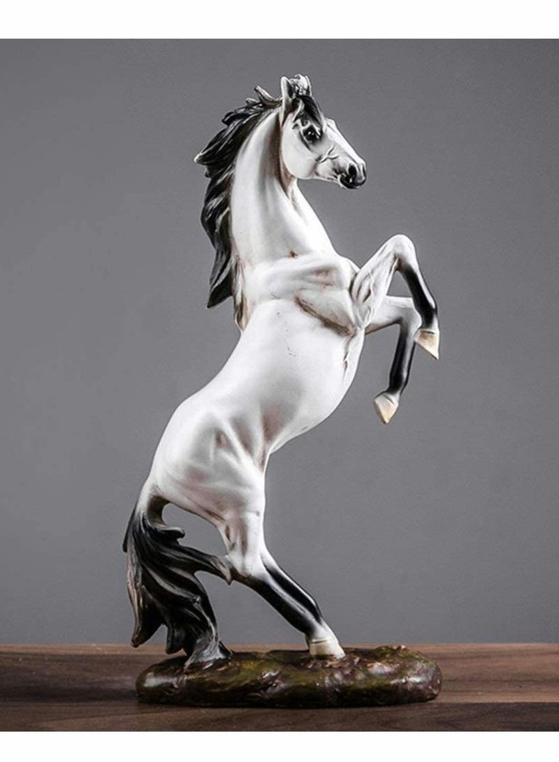SYOSI Horse Statue Horse Figures Animal Model Desktop Resin Ornament Birthday Gift for Kids Children Office Bookshelf Bedroom  - Image 1