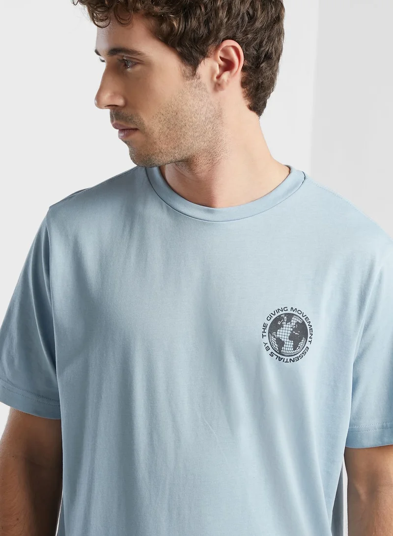 The Giving Movement Regular Fit Printed T-Shirt