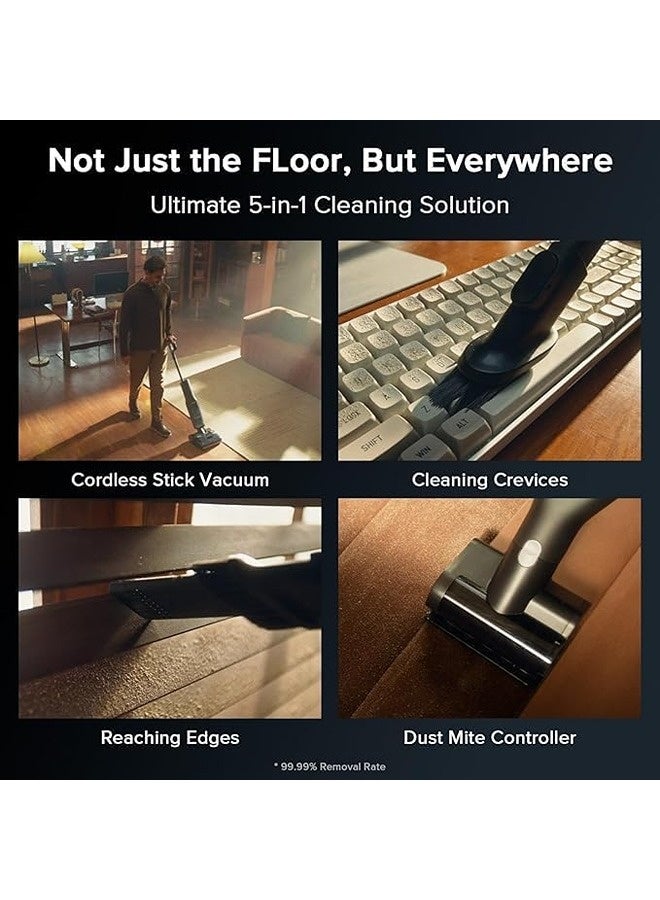 roborock F25 ACE Combo 5-in-1 Cordless Wet Dry Vacuum Cleaner | 20000Pa Suction, 194°F 5min Self-Cleaning, AI Assistant Wheels, 180° Lie-Flat, 65min Runtime, Smart Floor Washer for Hard Floors - Image 2