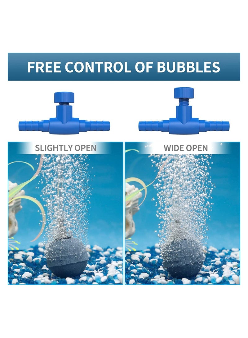 SYOSI 10 Pack Aquarium Control Valves Air Pump Single Way Plastic Air Flow Control Regulator for 3/16" ID Tubing - Image 3