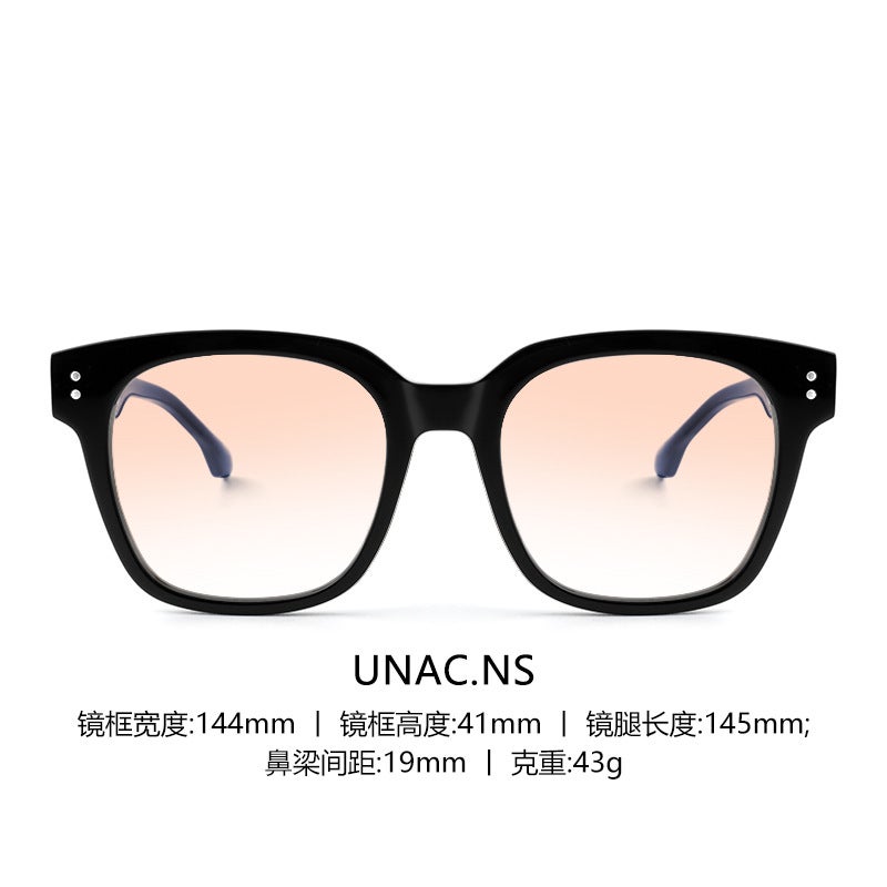 GM Black Frame Sunglasses Womens Sunset Yellow Lens BYS-Tea - Image 4