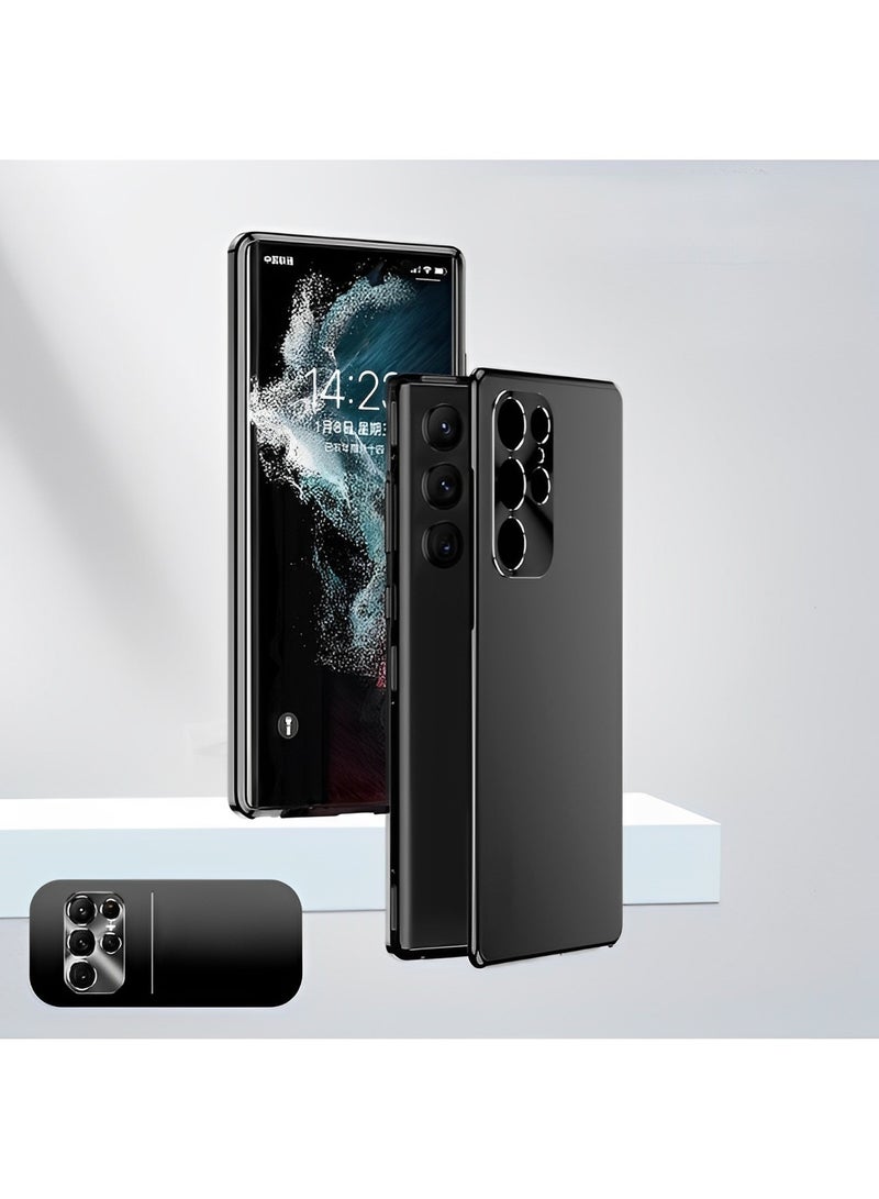 ريوكل جراب هاتف مغناطيسي، غطاء هاتف بإطار معدني من الألومنيوم المغناطيسي لهاتف Samsung Galaxy S23 S22 S21 Ultra Plus - Image 2