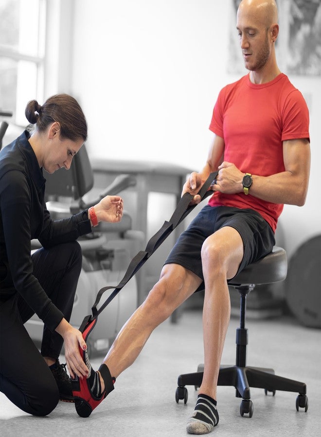 او بي تي بي جهاز OPTP الأصلي Stretch-EZ، صنع في الولايات المتحدة الأمريكية، الخيار الأمثل لتمديد اللفافة الأخمصية، وحزام تمديد أوتار الركبة، وحزام تمديد وتر أخيل، حزام تمديد للعلاج الطبيعي - Image 4