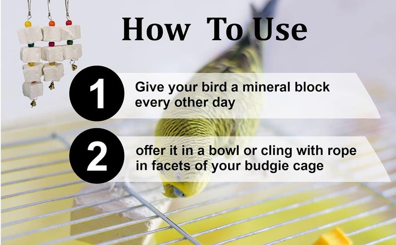 VetSafe Natural Mineral Block for Birds 250 gm | Essential Mineral Supplement | Supports Strong Beak, Bones & Feathers | Ideal for All Pet Birds | Enriched with Calcium & Trace Elements - Image 2