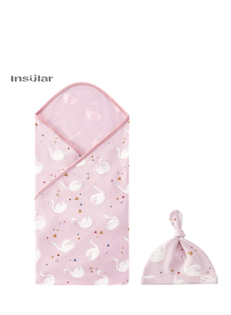 insular Blanket Wrapped Thin Baby Carrying Quilt Cover Blanket With Hat CrossBorder