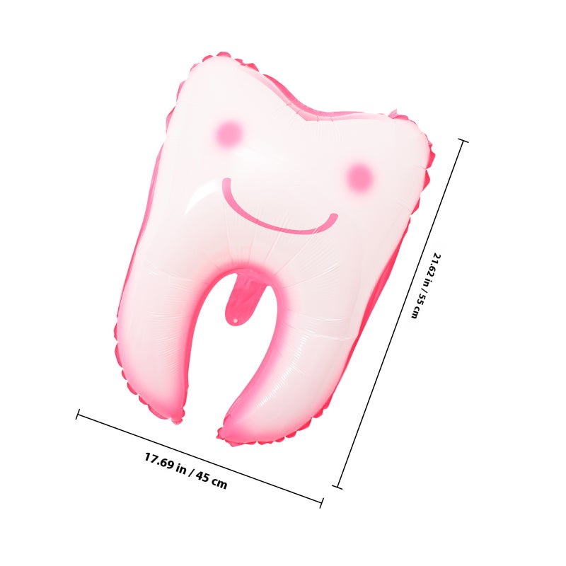 4Pcs Large Tooth Shaped Balloons Baby Shower Festival Teeth Balloons Party Scene Layout Props - Image 2