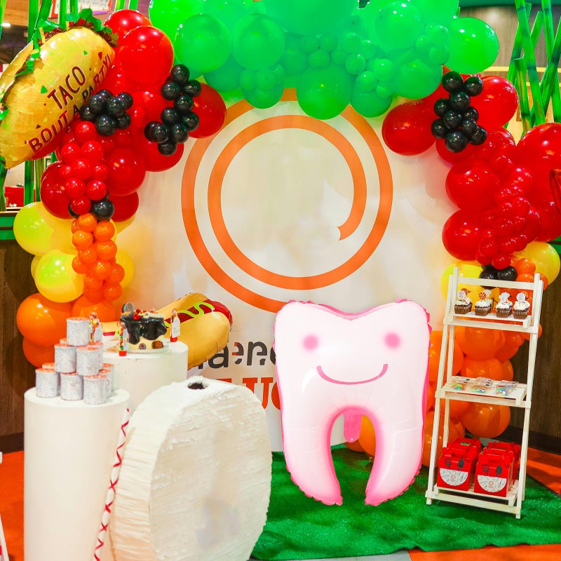 4Pcs Large Tooth Shaped Balloons Baby Shower Festival Teeth Balloons Party Scene Layout Props - Image 5