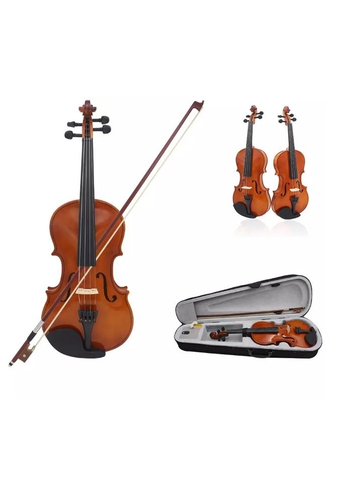 Megarya Student Acoustic Violin 1/8 Size With Case, Bow, Rosin And Violin Stand - Image 1