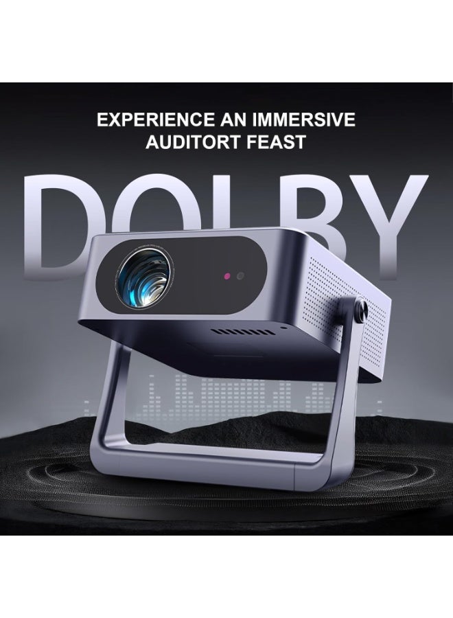 M.A&F's Smart Projector【Compatible with Netflix/Disney/Live TV】700ANSI AI Auto Focus/Keystone Movie Projectors, Native 1080P Full HD Projector,WiFi6 Two-Way BT5.3 for Home Theater/Ceiling/Bedroom/Outdoor - Image 3