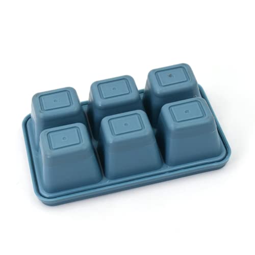 Suzec Silicone Ice Cube Trays Large Size Flexible 6 Cavity Ice Cube Square Molds for Whiskey and Cocktails, Keep Drinks Chilled (1 Pc, Black) - Image 5