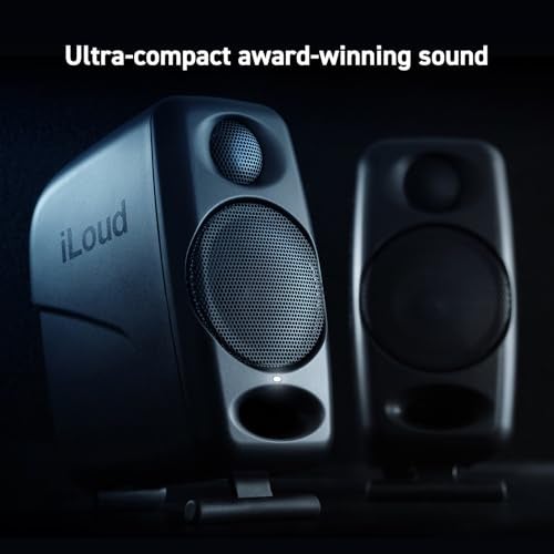 IK Multimedia iLoud Micro Monitor Pro (Single) 50 W Ultra-Portable, Powerful Reference Studio Monitor with Class D High-Efficiency Amplifier, Custom-Made Drivers for Music Mixing - Image 2