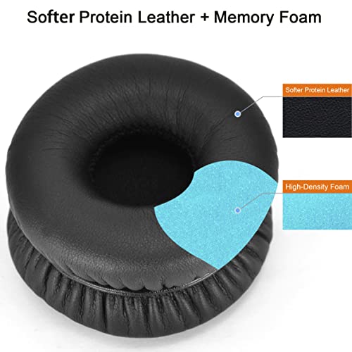 defean HD V8 V10 V12 defean Replacement Ear Pads Ear Cushion Cover Compatible with Sol Republic Tracks HD V8 V10 V12 On-Ear Wired Headphone, Softer Leather,High-Density Noise Cancelling Foam (Black) - Image 3