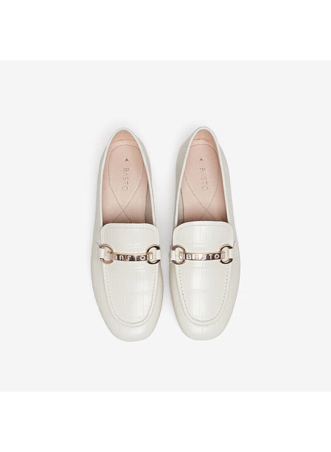Basto Spring Mall Matching Fashion Trendy Commuter Loafers Women's Flats Wef61aa3, Beige, Size 38 - Image 4