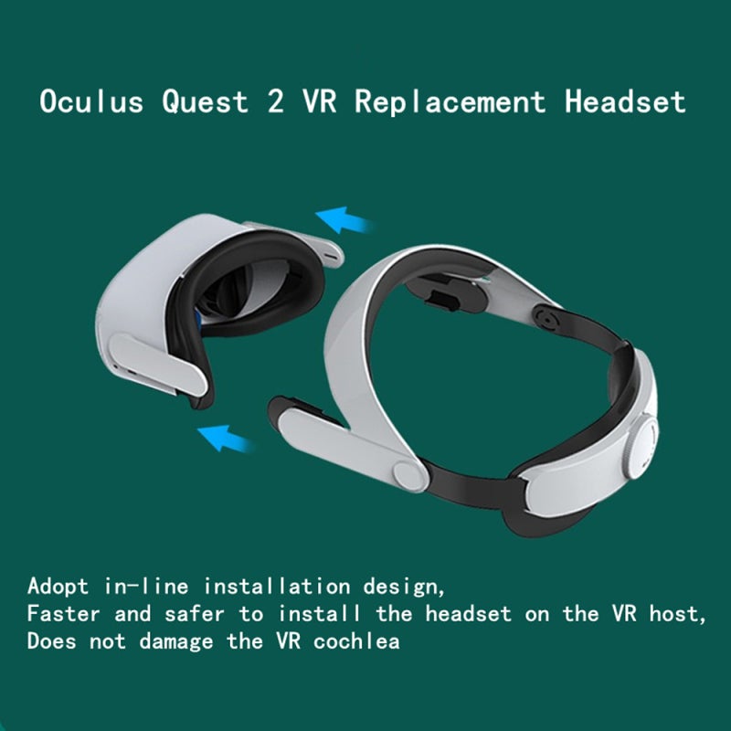 مناسبة لنظارات الواقع الافتراضي Oculus Quest2  
غطاء رأس مريح قابل للتعديل  
متوازن بدون ضغط على الوجه  
قوة متساوية لراحة مرتفعة  
غطاء رأس مريح لتخفيف الضغط  
النظارات غير متضمنة  
اللون أبيض - Image 5