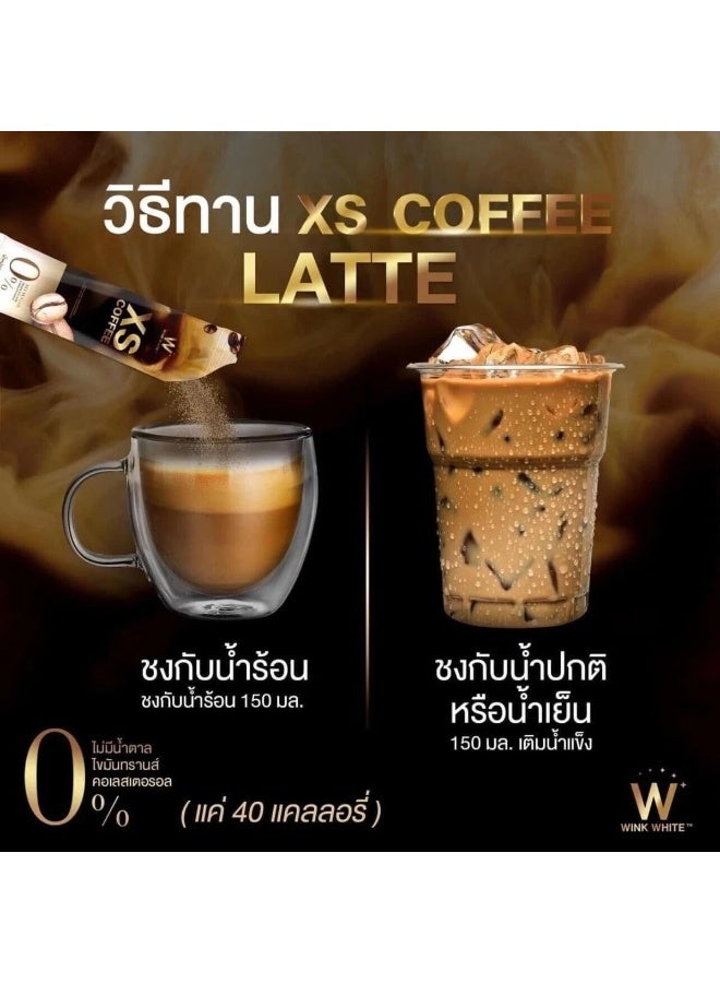 وينك وايت قهوة لاتيه وينك وايت إكس إس ١٥٠ غرام | مسحوق قهوة سريعة التحضير ممزوج ببروتين البازلاء، كيو١٠، والكولاجين | خالٍ من السكر والدهون المتحولة والكوليسترول - Image 5