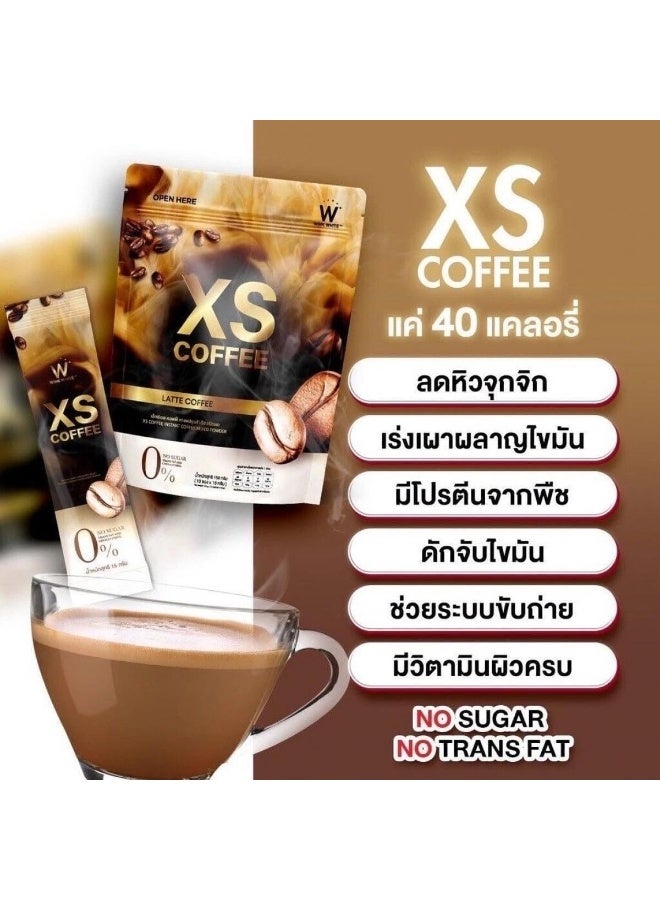 وينك وايت قهوة لاتيه وينك وايت إكس إس ١٥٠ غرام | مسحوق قهوة سريعة التحضير ممزوج ببروتين البازلاء، كيو١٠، والكولاجين | خالٍ من السكر والدهون المتحولة والكوليسترول - Image 3