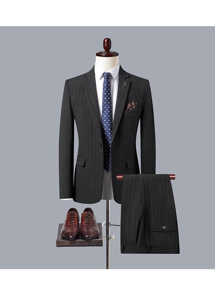 KUYING New Slim Fit Suit Three Piece Set  - Image 1