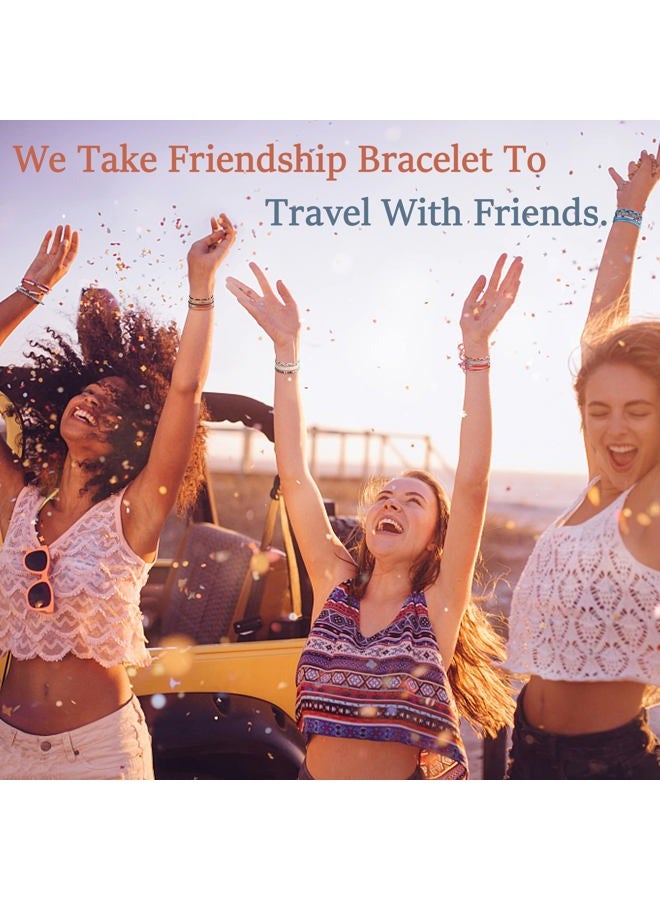 Florideco 24 Pcs Boho Surfer Bracelet Anklet Adjustable Beaded Anklets Handmade Braided Bracelet Colorful Anklet Summer String Rope Ankle Bracelets Waterproof Surfer Beach Bracelet Boho Jewelry for - Image 5