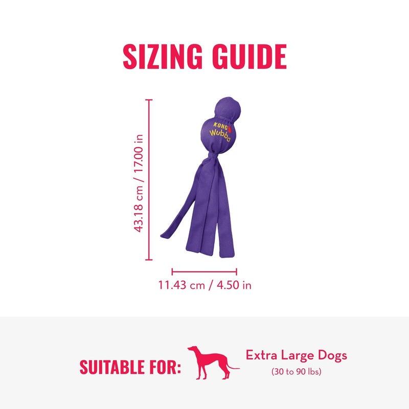 KONG Wubba - Dog Toy for Tug of War & Fetch - Dog Supplies for Puppy & Dog Playtime - Outdoor & Indoor Dog Toy - for XL Dogs - Randomly Provided Color - Image 4